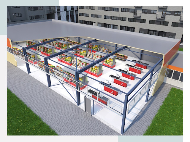 Строительство магазинов в Каспийск от 611 руб. за м²