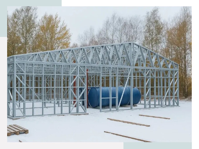 Металлические ангары в Каспийске