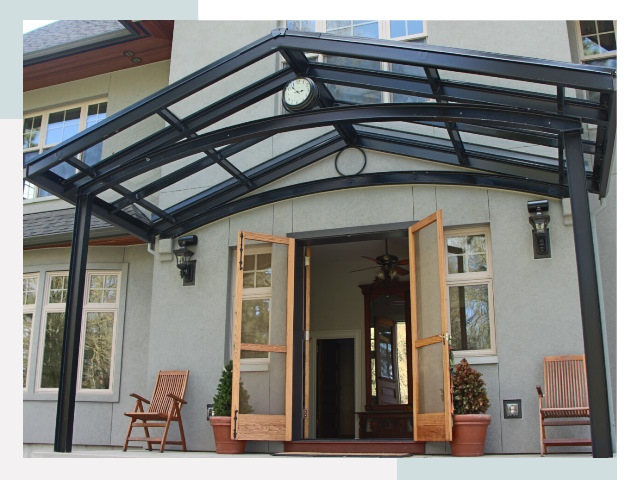 Козырьки металлические в Каспийске